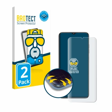 Parte frontale di una confezione del prodotto con il logo del marchio BROTECT. Accanto è raffigurato il dispositivo Oukitel C1