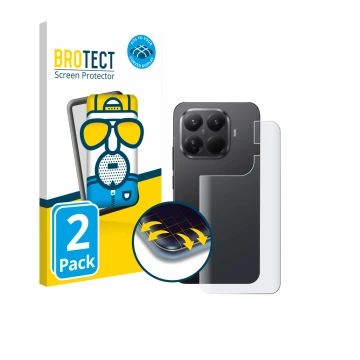 Parte frontale di una confezione del prodotto con il logo del marchio BROTECT. Accanto è raffigurato il dispositivo Xiaomi 15T