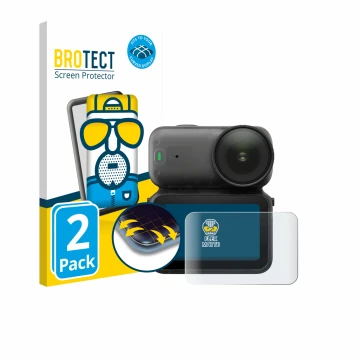 Parte frontale di una confezione del prodotto con il logo del marchio BROTECT. Accanto è raffigurato il dispositivo DJI Osmo N