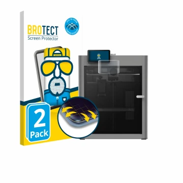 Parte frontale di una confezione del prodotto con il logo del marchio BROTECT. Accanto è raffigurato il dispositivo Bambu Lab 