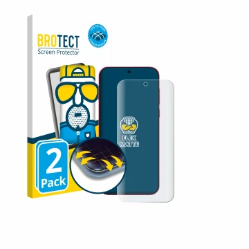 Parte frontale di una confezione del prodotto con il logo del marchio BROTECT. Accanto è raffigurato il dispositivo Oppo Find 