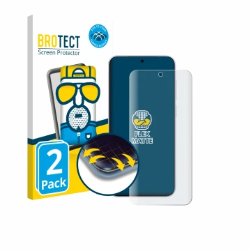 Parte frontale di una confezione del prodotto con il logo del marchio BROTECT. Accanto è raffigurato il dispositivo Vivo X300 