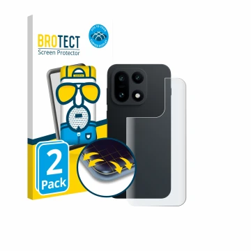 Parte frontale di una confezione del prodotto con il logo del marchio BROTECT. Accanto è raffigurato il dispositivo OnePlus 15