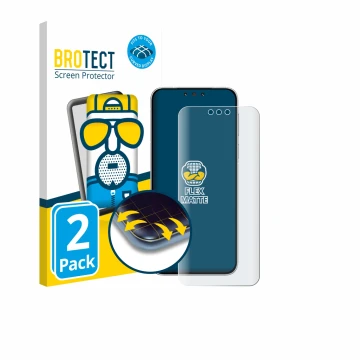 Parte frontale di una confezione del prodotto con il logo del marchio BROTECT. Accanto è raffigurato il dispositivo Huawei Mat