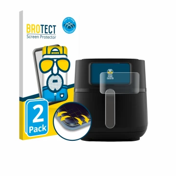 Parte frontale di una confezione del prodotto con il logo del marchio BROTECT. Accanto è raffigurato il dispositivo Philips Ai