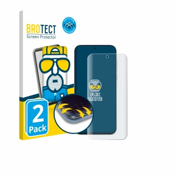 Parte frontale di una confezione del prodotto con il logo del marchio BROTECT. Accanto è raffigurato il dispositivo OnePlus Tu