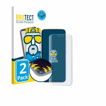 Parte frontale di una confezione del prodotto con il logo del marchio BROTECT. Accanto è raffigurato il dispositivo Honor Magi