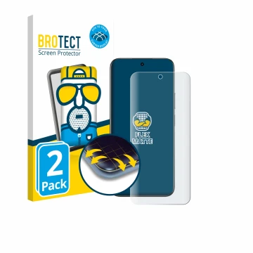 Parte frontale di una confezione del prodotto con il logo del marchio BROTECT. Accanto è raffigurato il dispositivo realme C85