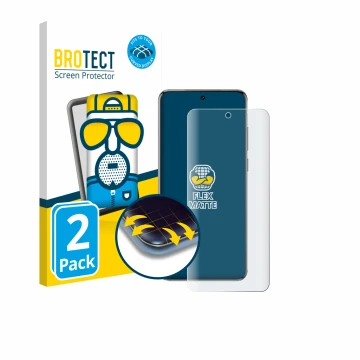 Parte frontale di una confezione del prodotto con il logo del marchio BROTECT. Accanto è raffigurato il dispositivo Vivo X200T