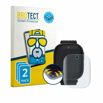 Parte frontale di una confezione del prodotto con il logo del marchio BROTECT. Accanto è raffigurato il dispositivo Xplora X6 