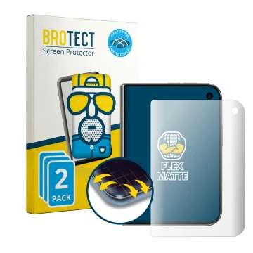 Parte frontale di una confezione del prodotto con il logo del marchio BROTECT. Accanto è raffigurato il dispositivo Apple iPho