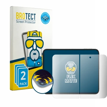 Parte frontale di una confezione del prodotto con il logo del marchio BROTECT. Accanto è raffigurato il dispositivo Apple iPho