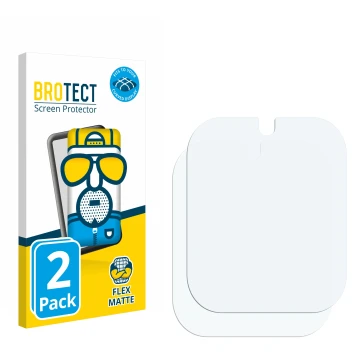 Parte frontale di una confezione del prodotto con il logo del marchio BROTECT. Accanto si trova la protezione per lo schermo c