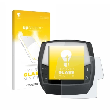 Parte frontale di una confezione del prodotto con il logo del marchio upscreen. Accanto è raffigurato il dispositivo Bosch Int