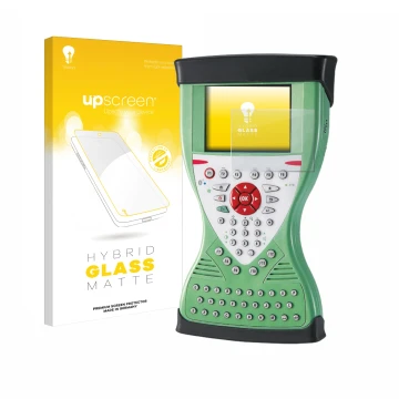 Parte frontale di una confezione del prodotto con il logo del marchio upscreen. Accanto è raffigurato il dispositivo Leica Viv