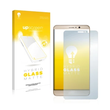 Parte frontale di una confezione del prodotto con il logo del marchio upscreen. Accanto è raffigurato il dispositivo Huawei Ma