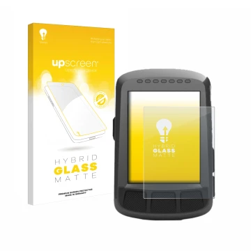 Parte frontale di una confezione del prodotto con il logo del marchio upscreen. Accanto è raffigurato il dispositivo Wahoo Ele