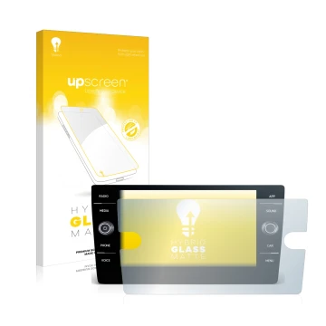 Parte frontale di una confezione del prodotto con il logo del marchio upscreen. Accanto è raffigurato il dispositivo Volkswage