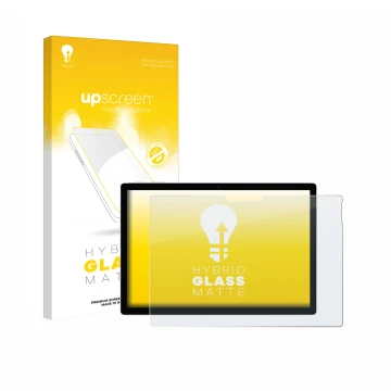 Parte frontale di una confezione del prodotto con il logo del marchio upscreen. Accanto è raffigurato il dispositivo Microsoft