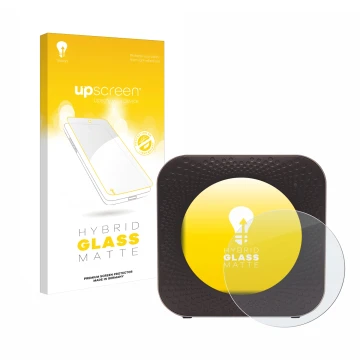 Parte frontale di una confezione del prodotto con il logo del marchio upscreen. Accanto è raffigurato il dispositivo Netgear N