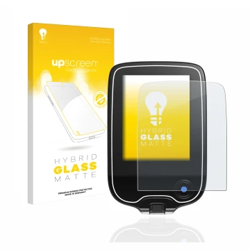 Parte frontale di una confezione del prodotto con il logo del marchio upscreen. Accanto è raffigurato il dispositivo Freestyle