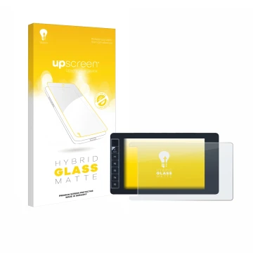 Parte frontale di una confezione del prodotto con il logo del marchio upscreen. Accanto è raffigurato il dispositivo SmallHD 7