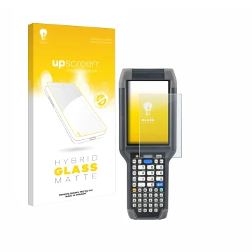 Parte frontale di una confezione del prodotto con il logo del marchio upscreen. Accanto è raffigurato il dispositivo Honeywell