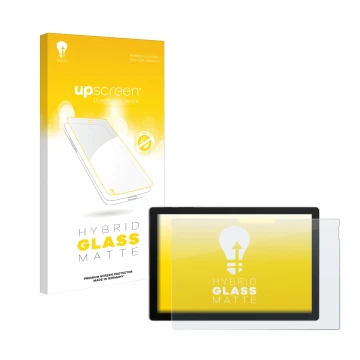 Parte frontale di una confezione del prodotto con il logo del marchio upscreen. Accanto è raffigurato il dispositivo Microsoft