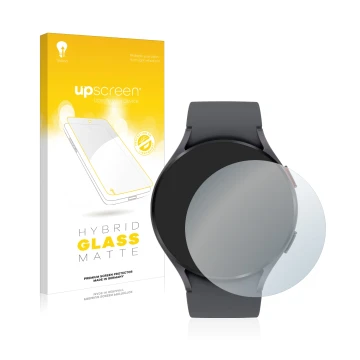 Parte frontale di una confezione del prodotto con il logo del marchio upscreen. Accanto è raffigurato il dispositivo Garmin Fe