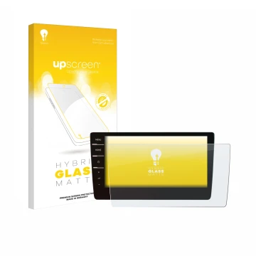 Parte frontale di una confezione del prodotto con il logo del marchio upscreen. Accanto è raffigurato il dispositivo Volkswage