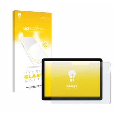 Parte frontale di una confezione del prodotto con il logo del marchio upscreen. Accanto è raffigurato il dispositivo Microsoft