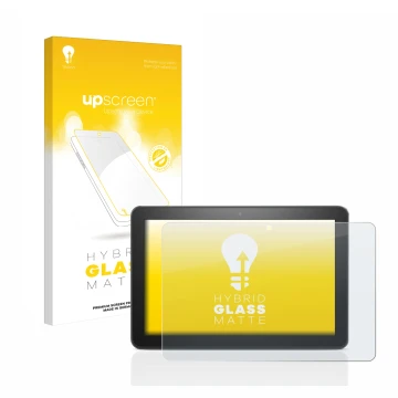 Parte frontale di una confezione del prodotto con il logo del marchio upscreen. Accanto è raffigurato il dispositivo Amazon Fi