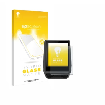 Parte frontale di una confezione del prodotto con il logo del marchio upscreen. Accanto è raffigurato il dispositivo Bosch Nyo