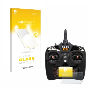 Parte frontale di una confezione del prodotto con il logo del marchio upscreen. Accanto è raffigurato il dispositivo Spektrum 