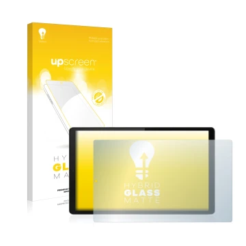 Parte frontale di una confezione del prodotto con il logo del marchio upscreen. Accanto è raffigurato il dispositivo Lenovo Ta