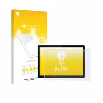 Parte frontale di una confezione del prodotto con il logo del marchio upscreen. Accanto è raffigurato il dispositivo Lenovo Th