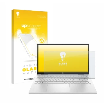 Parte frontale di una confezione del prodotto con il logo del marchio upscreen. Accanto è raffigurato il dispositivo HP ProBoo