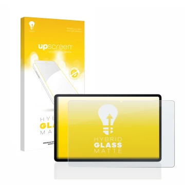 Parte frontale di una confezione del prodotto con il logo del marchio upscreen. Accanto è raffigurato il dispositivo Samsung G