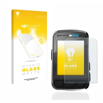 Parte frontale di una confezione del prodotto con il logo del marchio upscreen. Accanto è raffigurato il dispositivo Wahoo Ele