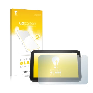 Parte frontale di una confezione del prodotto con il logo del marchio upscreen. Accanto è raffigurato il dispositivo Amazon Ec