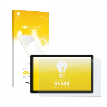 Parte frontale di una confezione del prodotto con il logo del marchio upscreen. Accanto è raffigurato il dispositivo Blackview