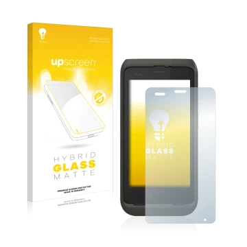 Parte frontale di una confezione del prodotto con il logo del marchio upscreen. Accanto è raffigurato il dispositivo Honeywell