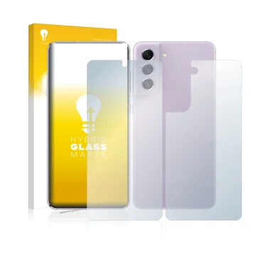 Parte frontale di una confezione del prodotto con il logo del marchio upscreen. Accanto è raffigurato il dispositivo Samsung G