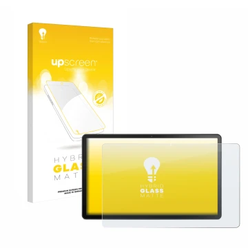 Parte frontale di una confezione del prodotto con il logo del marchio upscreen. Accanto è raffigurato il dispositivo Lenovo Ta