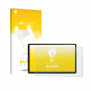 Parte frontale di una confezione del prodotto con il logo del marchio upscreen. Accanto è raffigurato il dispositivo Samsung G