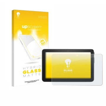 Parte frontale di una confezione del prodotto con il logo del marchio upscreen. Accanto è raffigurato il dispositivo Amazon Fi