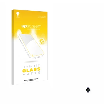 Parte frontale di una confezione del prodotto con il logo del marchio upscreen. Accanto è raffigurato il dispositivo Samsung G