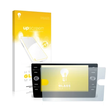 Parte frontale di una confezione del prodotto con il logo del marchio upscreen. Accanto è raffigurato il dispositivo Volkswage