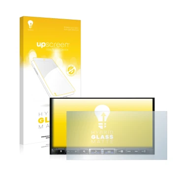 Parte frontale di una confezione del prodotto con il logo del marchio upscreen. Accanto è raffigurato il dispositivo Alpine iL