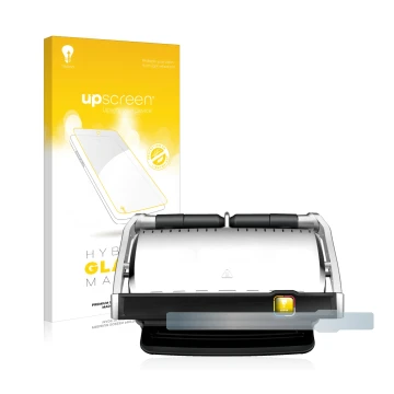 Parte frontale di una confezione del prodotto con il logo del marchio upscreen. Accanto è raffigurato il dispositivo Tefal Opt